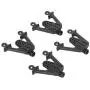 RC Car Shock Tower, Metal Adjustable Shock Damper Towers Mount Multihole Accessory for SCX10 1/10 RC Car(Black)