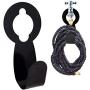 Ebliiny Garden Hose Hanger Heavy Duty Metal Hose Holder for Expandable Watering Hose, Sturdy to Support Over 110lbs Weight Portable Garage Storage