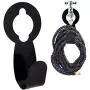 Ebliiny Garden Hose Hanger Heavy Duty Metal Hose Holder for Expandable Watering Hose, Sturdy to Support Over 110lbs Weight Portable Garage Storage
