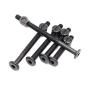 binifiMux 50pcs Black Hex Socket Cap Bolts Barrel Nuts Assortment Kit for Crib Baby Bed Cots Furniture, M6 x 40mm/ 50mm/ 60mm/ 70mm/ 80mm