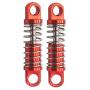 2Pcs ShareGoo Metal Shock Absorber Damper K989-43 for WLtoys 1/28 K969 K979 K989 K999 P929 On-Road Monster Truck Car Upgraded Parts (Red)