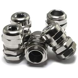 Magic&shell 5PCS PG7 3-6.5MM Wire Range Metal Waterproof Connector Fastener Locknut Stuffing Cable Gland