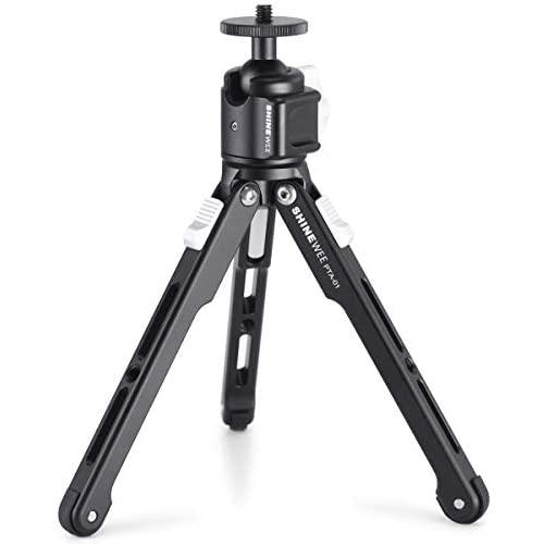 Lightweight Mini Tripod,All Metal Made, Portable for Digital Cameras,Cell Phone,Webcam,Cold Shoe Port on Ball Head Side for Video Rig Mount
