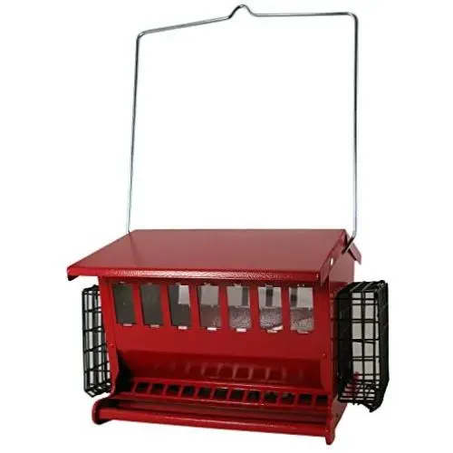 Audubon Seeds n More Metal Hopper Bird Feeder Model 7452R Audubon Seeds n More Metal Hopper Bird Feeder Model 7452R