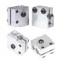 Onyehn 5 pcs/lot Volcano Eruption Heat Block Hot End for 1.75/3mm Filament Aluminium Extruder J-Head Heater Block fit for E3D Volvano Print Head Hot End Heating Block for 3D Printers Part