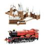 Metal Earth Fascinations Premium Series 3D Metal Models Set of 2 Kits - Hogwarts Castle in Snow and Express Train
