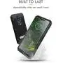 Evocel Motorola Moto G7 Power Case, [Explorer Series Pro] Premium Full Body Case with Glass Screen Protector, Belt Clip Holster, Metal Kickstand for Motorola Moto G7 Power (XT1955), Black