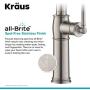 Kraus KPF-1682SFS Sellette Single Handle Pull-Down Kitchen Faucet, Spot Free Stainless Steel