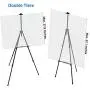 Artify 73 Inches Double Tier Easel Stand, Adjustable Height from 22-73”, 3 in 1, Aluminum Tripod for Painting and Display with an Environmental Friendly Carrying Bag and Spare Parts (2-Pack, Black) Artify 73 Inches Double Tier Easel Stand, Adjustable Height from 22-73”, 3 in 1, Aluminum Tripod for Painting and Display with an Environmental Friendly Carrying Bag and Spare Parts (2-Pack, Black)