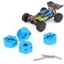 Hubs Nut, 5MM Aluminum Alloy Wheel Hex Mount Hubs Nut RC Car Wheel Hex Mount Hubs with Pins Fit for WLtoys 1/14 144001(Blue1266B)