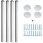 28-inch Adjustable Metal Table Legs, Suitable for Office Desks, Dining Tables & Chairs, Furniture, or 4-Piece Sets(White) 28-inch Adjustable Metal Table Legs, Suitable for Office Desks, Dining Tables & Chairs, Furniture, or 4-Piece Sets(White)