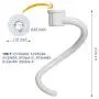 Spiral Coated Metal Dough Hook - Fits Kitchenaid Stand Mixer Bowl-Lift Models Spiral Coated Metal Dough Hook - Fits Kitchenaid Stand Mixer Bowl-Lift Models