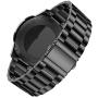 BaiHui Compatible with Galaxy Watch 46mm/Gear S3 Classic/Frontier Bands, Solid Stainless Steel Metal Replacement Strap for Galaxy Watch 46mm SM-R800 Smart Watch - Black