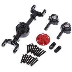 LoveinDIY Metal Front Axle Housing Assembly Kit Spare Parts for WPL B14/B24/B16/B36/C14/C24/C34 RC Car Accessories