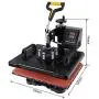 Seeutek Heat Press 5 in 1 Heat Press 12x15 inch Machine 360-Degree Swing Away Digital Sublimation Multifunction Combo for T Shirts Mugs Hat Plate Cap Seeutek Heat Press 5 in 1 Heat Press 12x15 inch Machine 360-Degree Swing Away Digital Sublimation Multifunction Combo for T Shirts Mugs Hat Plate Cap