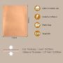 Copper Foil Tape with Single-Side Conductive Adhesive Copper Sheets for Stained Glass Crafts Guitar EMI Shielding Electrical Repairs Soldering Grounding (2pcs, 11.8inch x 0.21yards)