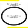 2-Pack of Presto Pressure Cooker Sealing Ring / Gasket & Overpressure Plug (2 Sets per Pack) - Fits Various 6-Quart Presto Models - Corresponds to 09936 - By IMPRESA