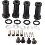 HONG YI-HAT 12mm Lengthen Combiner Wheel Hex Adapters 30mm Extension for WLtoys 144001 12428 A959 RC Car Upgrade Spare Parts Spare Parts (Color : Black)
