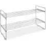 Whitmor 2 Tier Stackable Closet Shelves - Chrome Whitmor 2 Tier Stackable Closet Shelves - Chrome