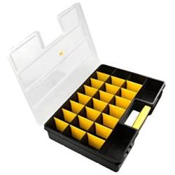 SE 26 Compartment Plastic Storage Box with Adjustable Sections - 87322DB