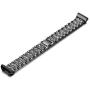 Shangpule Bling Bands Compatible with Fitbit Charge 4 / Charge 3 / Charge 3 SE Bands, Replacement Strap with Rhinestone Bracelet Wrist Band Accessories Women Man Large Small(Black)
