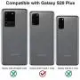 [3 Pack] PECHE for Samsung Galaxy S20 Plus Camera Lens Protector (6.7) 9H Tempered Glass Metal Frame Black 3D Full Coverage Anti-Scratch/Dust Easy Install Case Friendly Anti Flash Strong Adsorption