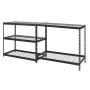 Edsal TRK-482478W5 Black Steel Shelving, 78'' Height x 48'' Width x 24'' Depth