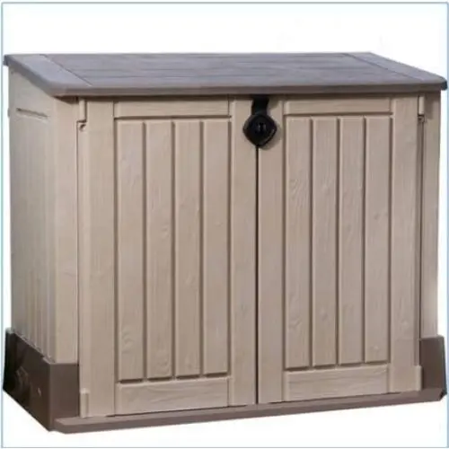 Plastic Outdoor Storage, Shed - 30-Cu.Ft., Color Beige/Taupe Plastic Outdoor Storage, Shed - 30-Cu.Ft., Color Beige/Taupe