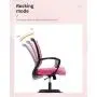 Home Office Chair Mid Back PC Swivel Lumbar Support Adjustable Desk Task Computer Ergonomic Comfortable Mesh Chair with Armrest (Pink) Home Office Chair Mid Back PC Swivel Lumbar Support Adjustable Desk Task Computer Ergonomic Comfortable Mesh Chair with Armrest (Pink)