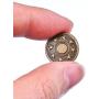 Hestya 40 Sets Jeans Buttons Metal Button Snap Buttons Replacement Kit with Rivets and Plastic Storage Box (Bronze)