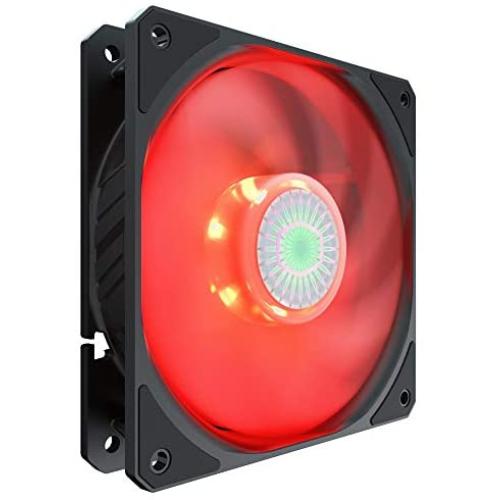 Cooler Master SickleFlow 120 Red LED Case & Cooling Fan - Translucent Air Balance Blades, 62 CFM, 2.5 mmH2O, 8 to 27 dBA - Red LED