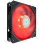 Cooler Master SickleFlow 120 Red LED Case & Cooling Fan - Translucent Air Balance Blades, 62 CFM, 2.5 mmH2O, 8 to 27 dBA - Red LED