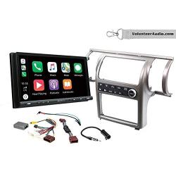 Sony XAV-AX5000 Double Din Radio Install Kit With Apple CarPlay, Android Auto, Sirius XM Ready Fits 2003-2004 Infiniti G35 (Gun Metal) (Single zone A/C controls)