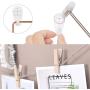 SONGMICS Grid Panel, Photo Wall Display, Metal Mesh Wall Decor, Multifunctional Hanging Picture Wall, DIY, Art Display, S Hook, Clip, Hemp Cord, Set of 2, Rose Gold, ULPP01DR