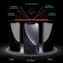MIMEI Privacy Magnetic Case for iPhone Xs MAX 6.5inch, Clear Double Sided Tempered Glass [Magnet Absorption Metal Bumper Frame] Thin Anti-Spy 360 Full Protective Phone Case 5.8 (Black, Xs MAX 6.5'')