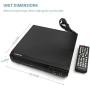 LP-077 DVD Player for TV, Region Free DVD CD Discs Player with HDMI & AV Output (HDMI & AV Cable Included), HD1080P, Built-in PAL/NTSC, Supports MIC/USB2.0 (Metal Case)