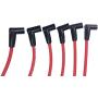 A-Team Performance HEI Distributor Red Cap and Spark Plug Wires Red Set Compatible with AMC Jeep Inline 6 Cylinder 232 258 CJ5 CJ7