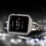 Callancity 44mm Metal Face Cover Plated Platinum Rhinestone White Crystal Diamond Case Compatible for Apple Watch Series 6 5 4 For Men/Women (44MM Platinum) Callancity 44mm Metal Face Cover Plated Platinum Rhinestone White Crystal Diamond Case Compatible for Apple Watch Series 6 5 4 For Men/Women (44MM Platinum)