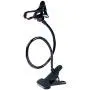 ITART Plastic Flexible Long Arms Gooseneck Clip Clamp Stand Universal Cell Phone Holder - Black ITART Plastic Flexible Long Arms Gooseneck Clip Clamp Stand Universal Cell Phone Holder - Black