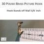 Plaster Picture Hangers 30 lbs - 25 Pack - Picture Hanging Nails - OOK Picture Hanging Hooks - Picture Hang Solutions