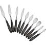 Young4us 10-Piece Painting Knife Set, Stainless Steel and Wood Handle Spatula Palette Knife Mixing Scraper for Oil Paint Color Mixing, 2 Pack