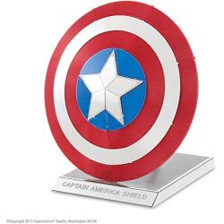 Fascinations Metal Earth Marvel Captain Americas Shield 3D Metal Model Kit