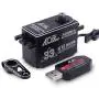 AGFRC 33KG Low-Profile High-Torque Digital-Servo - Programmable Metal Gear for 1/10 RC Drift Racing Car Truck, Control Angle 180° (A65BHL&AGF-SPV2) AGFRC 33KG Low-Profile High-Torque Digital-Servo - Programmable Metal Gear for 1/10 RC Drift Racing Car Truck, Control Angle 180° (A65BHL&AGF-SPV2)