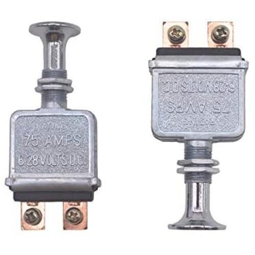 2 Pcs Heavy Duty Push-Pull Switch On/Off 75 AMP 6-28V D.C.