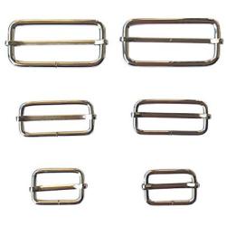 50 Pieces Slide Buckle - 2 inch Metal Triglide Slides Rectangle Adjustable Webbing Slider for Purse Bag Suspenders Making DIY Accessories,Q2015