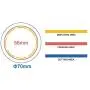 ChiButtons 58mm Rubber Magnet Button Parts [Metric System] (100 Sets)