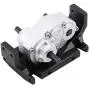 Gearbox Transfer Case with Mount, Metal Transfer Case Upgrade Components Parts with Mount Compatible with SCX10 / D90 1/10 RC Crawler Car