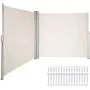 LOVSHARE Retractable Side Awning 236'' x 71'',Double Retractable Patio Screen Waterproof, Retractable Room Divider Creamy-White for Privacy, Garden, Outdoor, Patio and Terrace LOVSHARE Retractable Side Awning 236'' x 71'',Double Retractable Patio Screen Waterproof, Retractable Room Divider Creamy-White for Privacy, Garden, Outdoor, Patio and Terrace