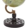 Deco 79 Wood Metal PVC Globe 5'' W, 9'' H-94436, 5'' x 9'', Green