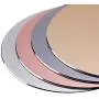 Round Mouse Pad LoiStu Round Aluminum Alloy Mouse Pad Winter and Summer Dual-Use Waterproof Antiski Matte Metal / High-Grade PU Leather Mouse Pad (Gray)
